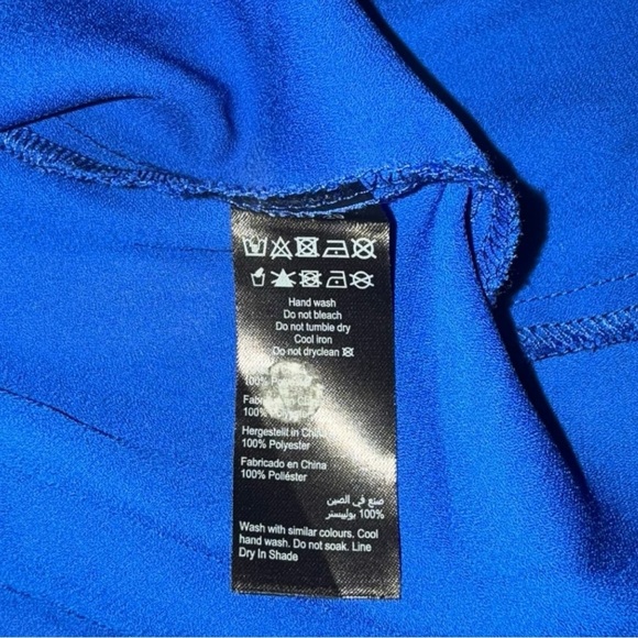 CITY CHIC Sexy Fling Elbow Sleeve Top - Plus 16 (S) Blue - Picture 7 of 13